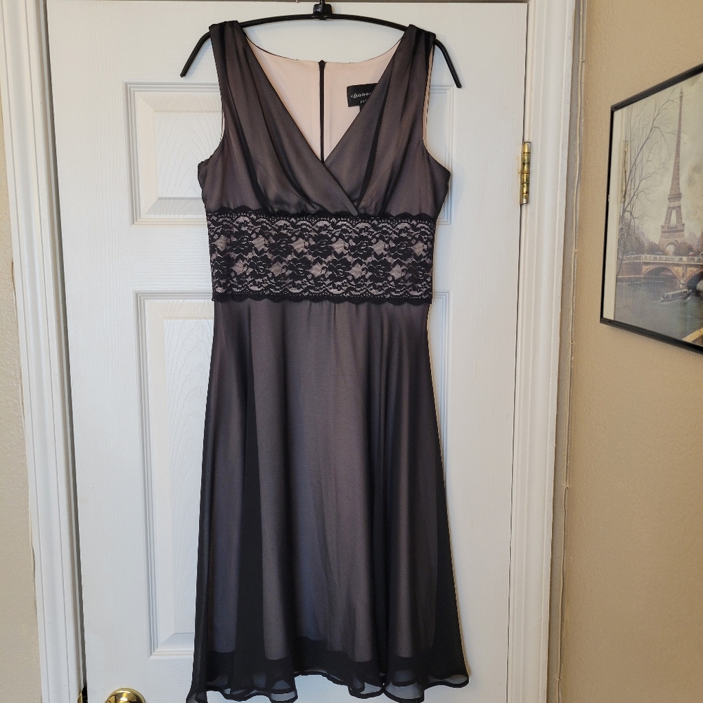 Beautiful Connected Lace Overlay Dress Size 6P